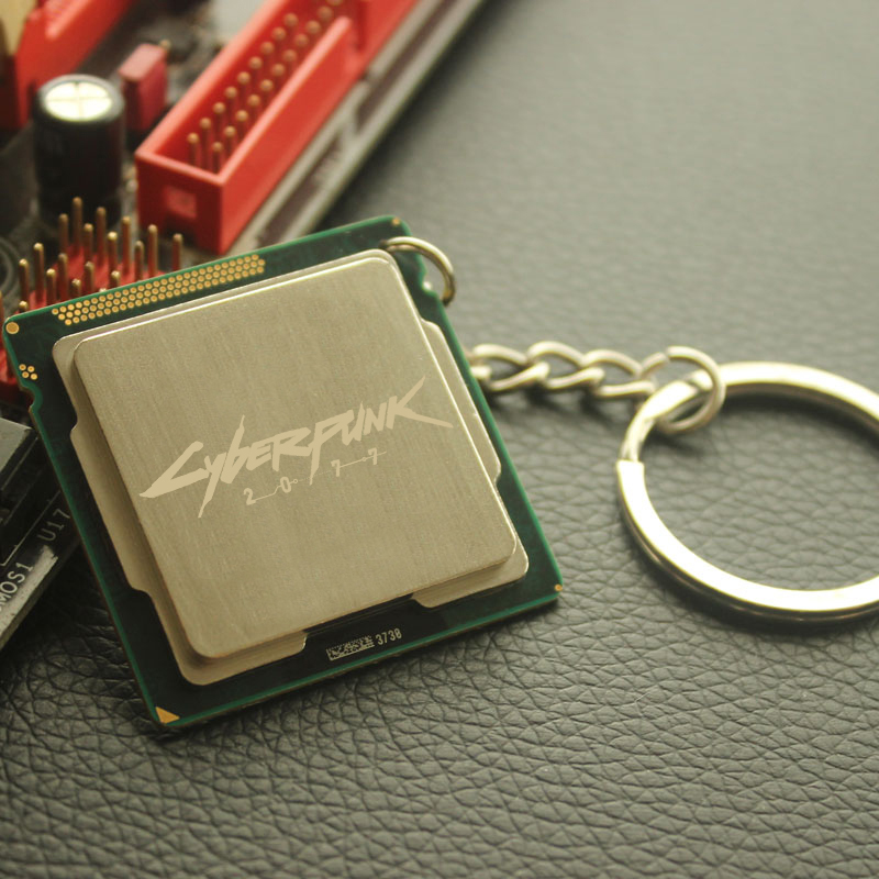 Temalı işlemci anahtarlık